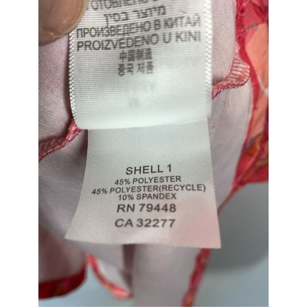 Marmot Women's Geometric Sleeveless Shelf Bra Racerback Taryn Dress Red Orange M - Picture 8 of 9